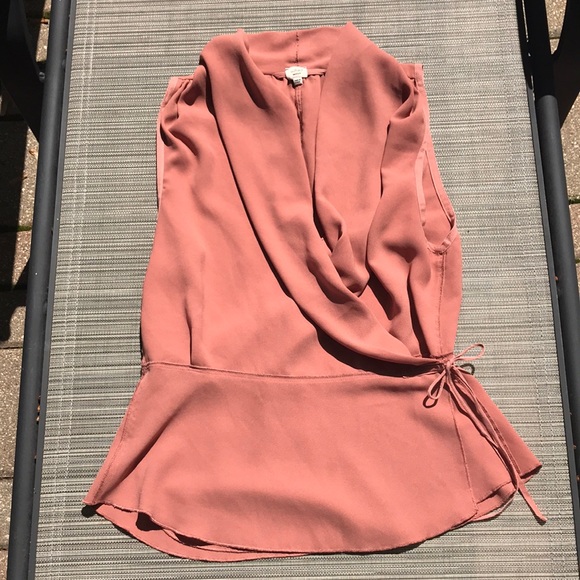 Aritzia Tops - Wilfred Medea Sleeveless Wrap Blouse Top Sz Small
